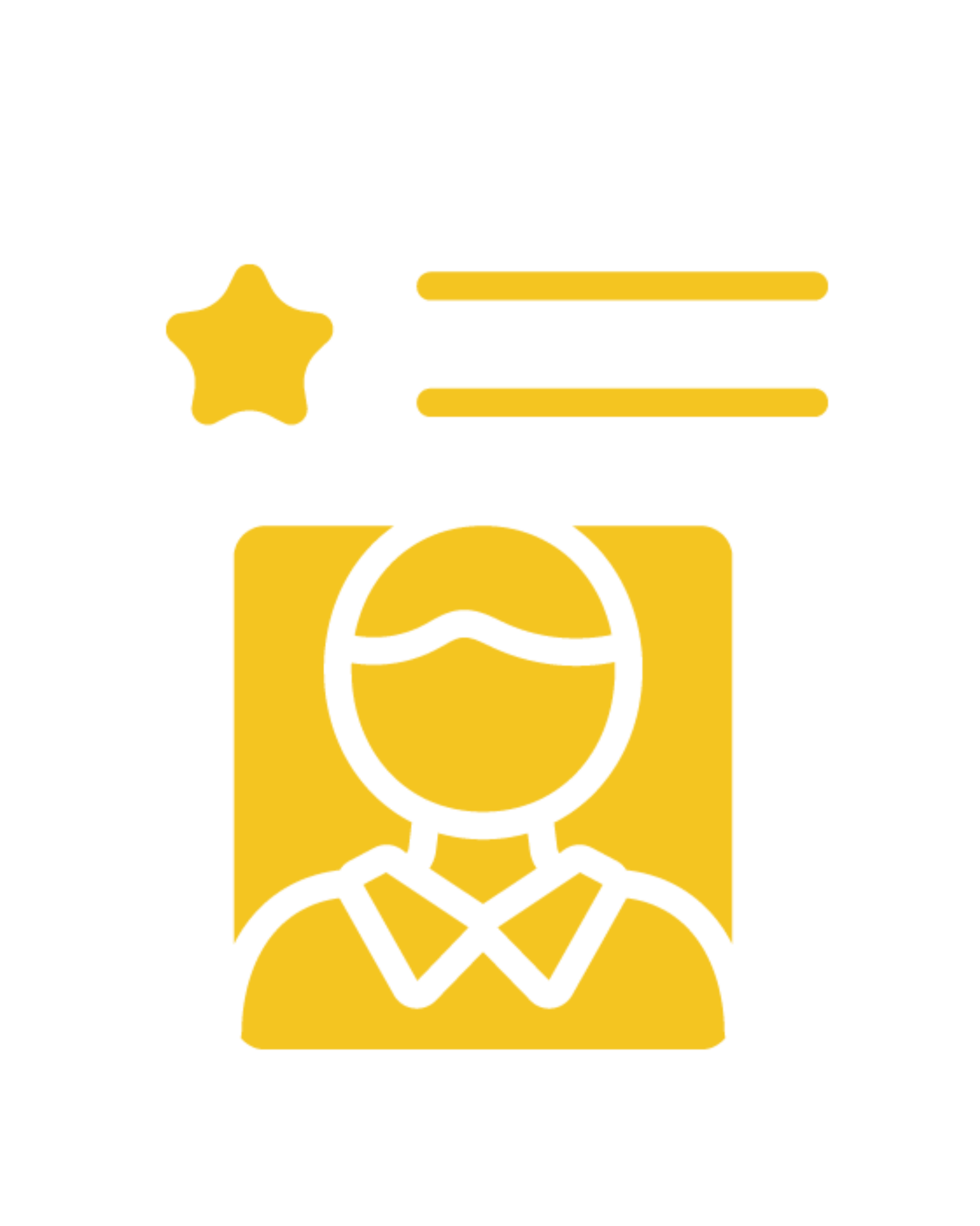 A golden icon displaying a professional profile with a star and text lines, signifying top-tier talent, distinguished skills, and excellent qualifications.