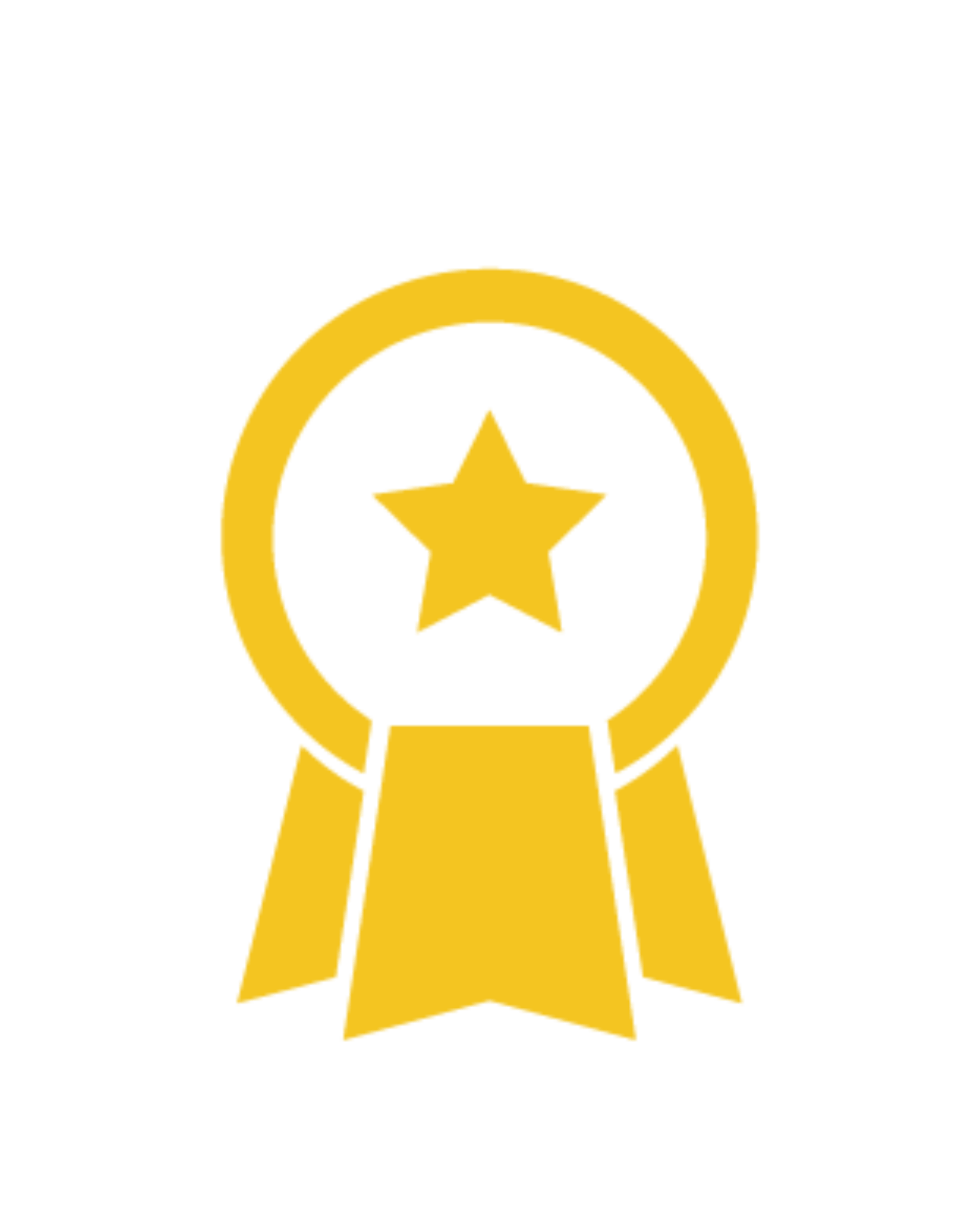A golden award ribbon icon with a star in the center, symbolizing high customer reviews, recognition for excellence, and top-tier service quality.